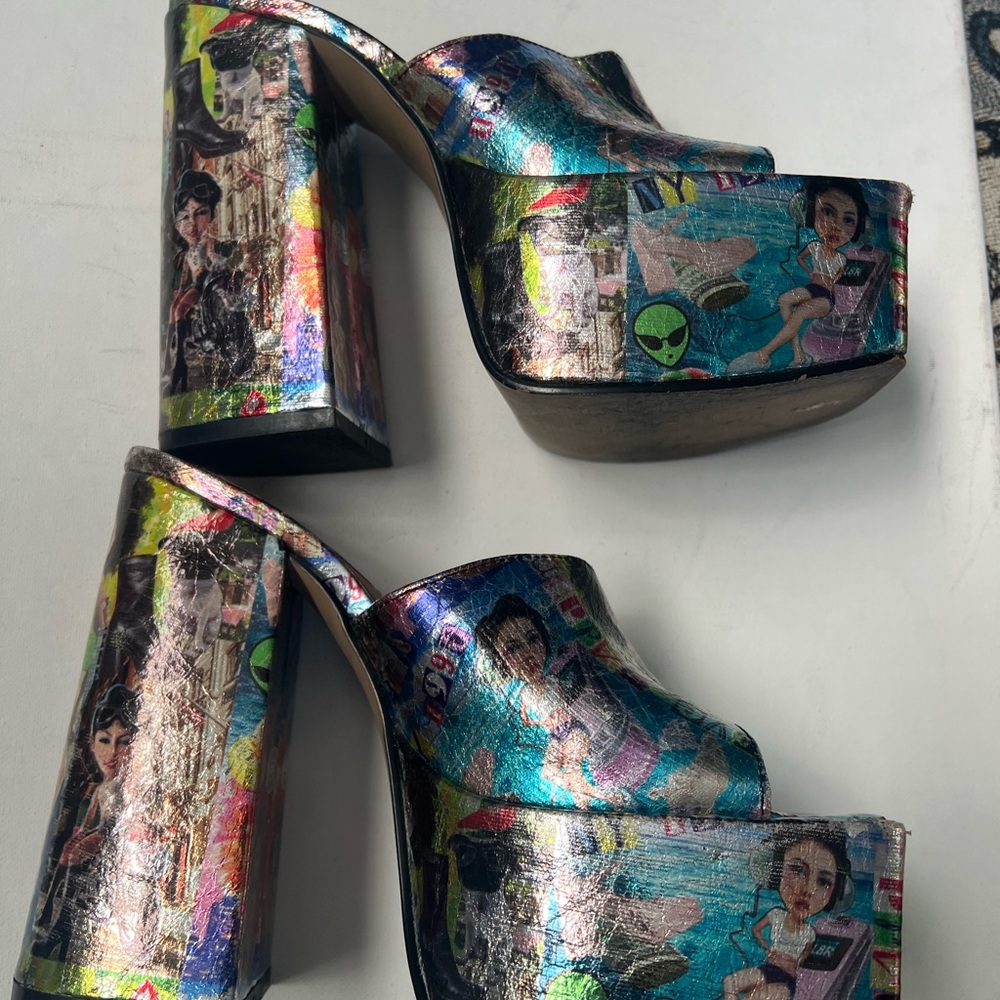 Steve Madden Clog platforms shoes size 6.5 - Picture 5 of 16